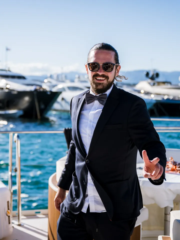 Networking-Event auf der Victus Vision Yacht während des Cannes Filmfestivals