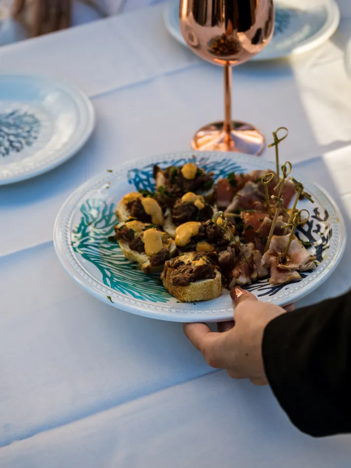 Gourmet-Dinner auf der Victus Vision Yacht bei Cannes